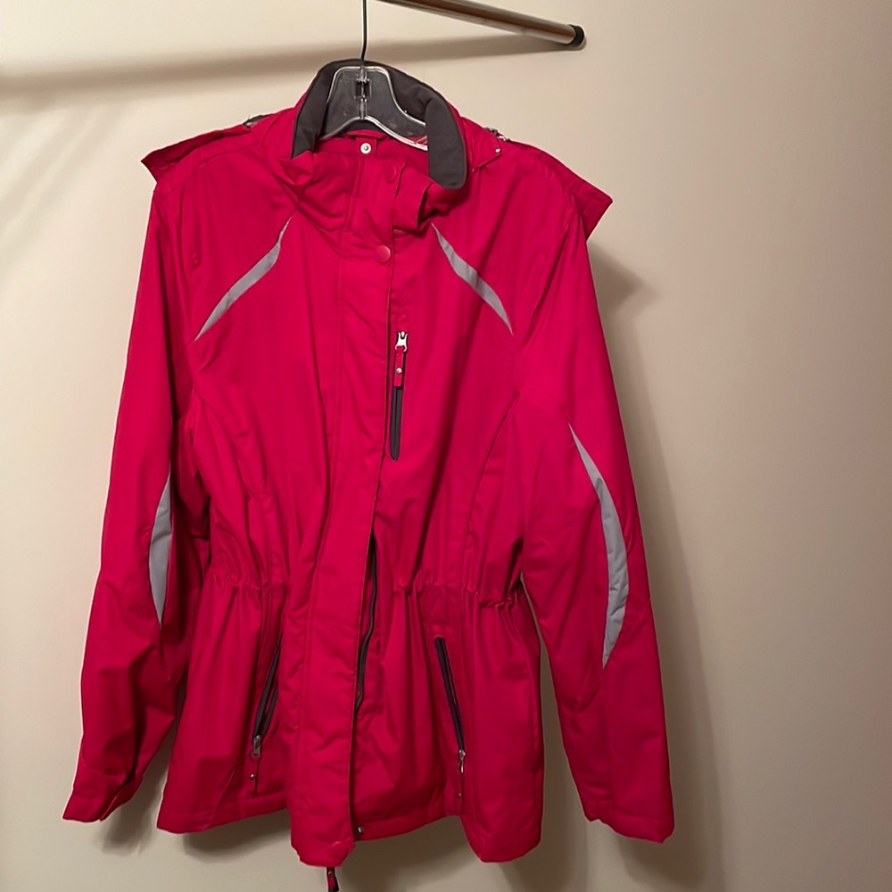 Women Detachable Hooded Ski Jacket